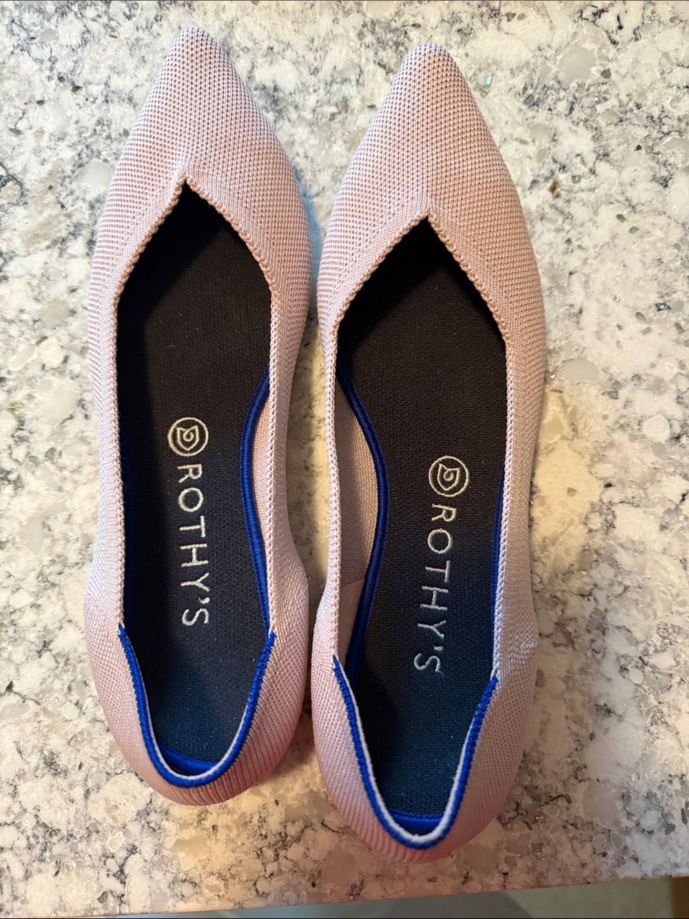 Rothy’s The Point Petal Pink Women’s Size 10 Flats Shoes Knit Slip On Rothys